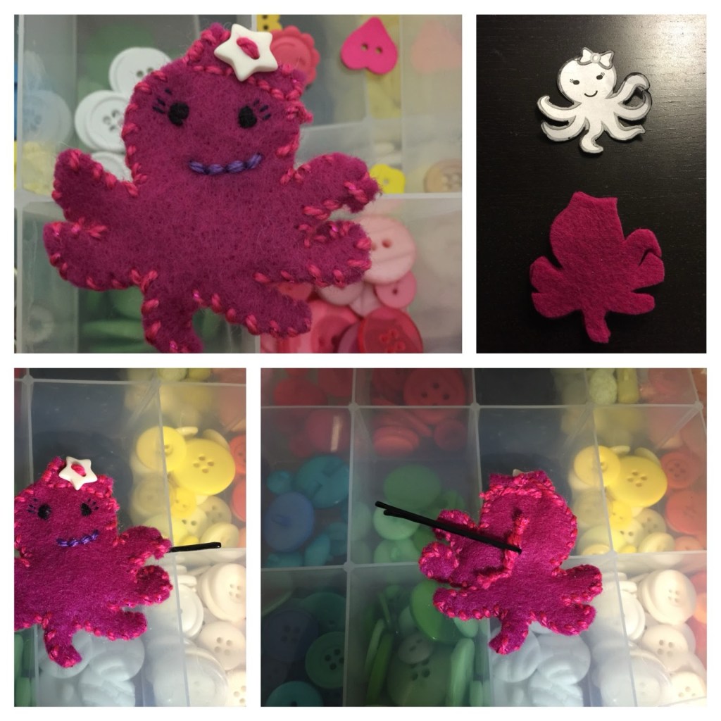 Octopus Felt Hair&nbsp;Clip